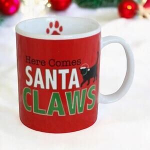 New Ceramic Large 16oz Santa Claws Black Cat Kitty Kitten Lover Tea Coffee Mug